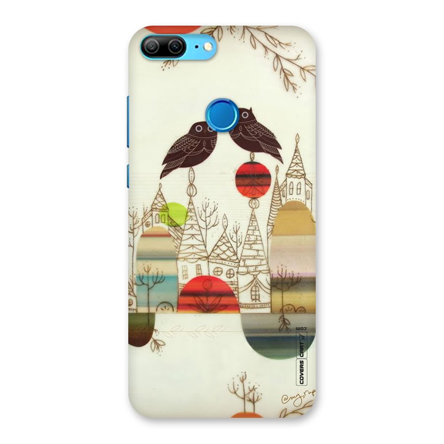 Owl Art Back Case for Honor 9 Lite