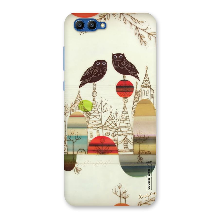 Owl Art Back Case for Honor View 10