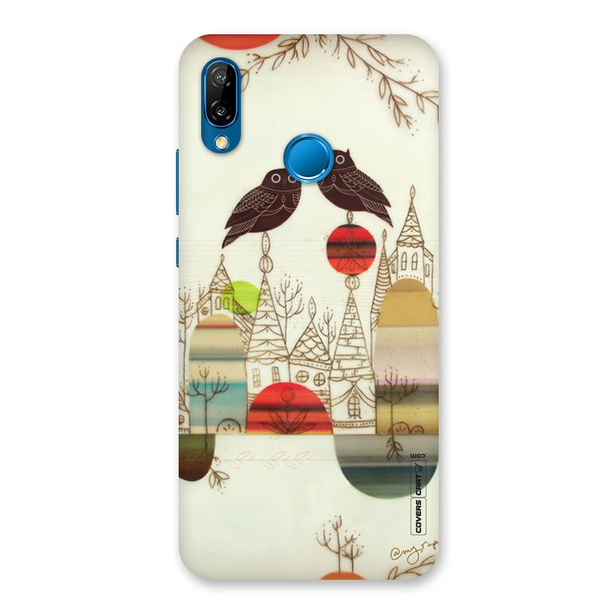 Owl Art Back Case for Huawei P20 Lite