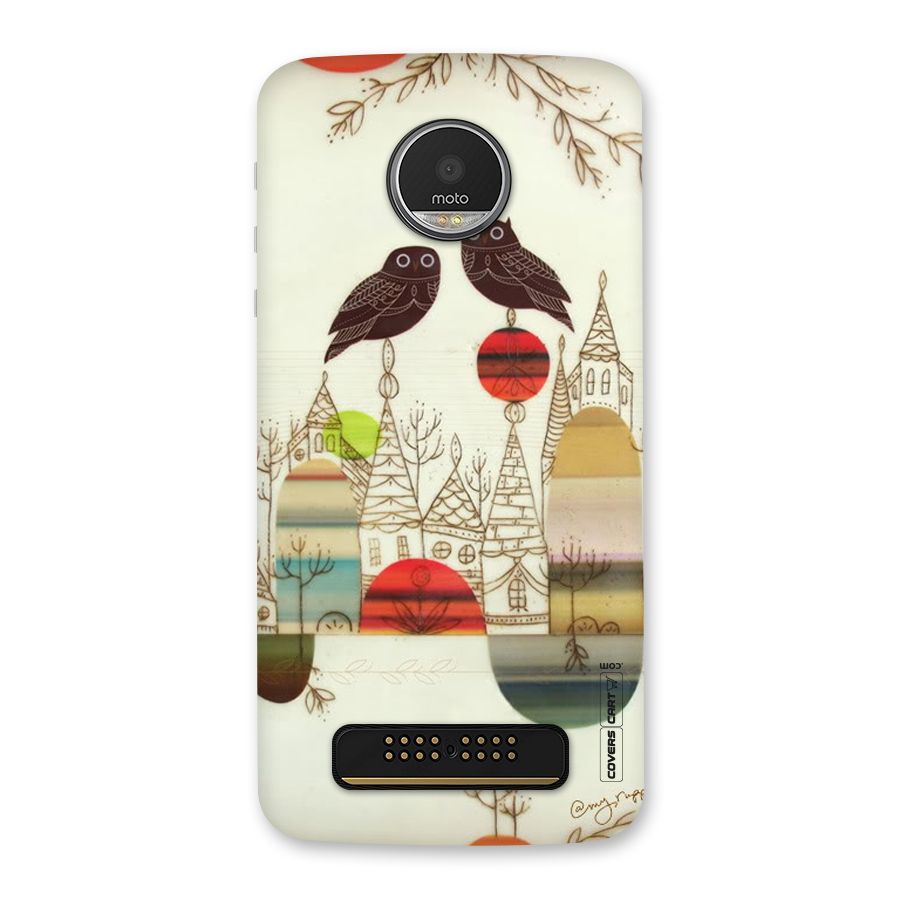 Owl Art Back Case for Moto Z Play
