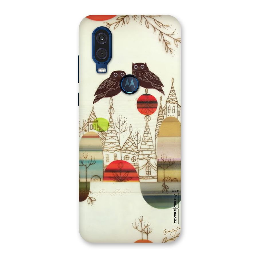 Owl Art Back Case for Motorola One Vision