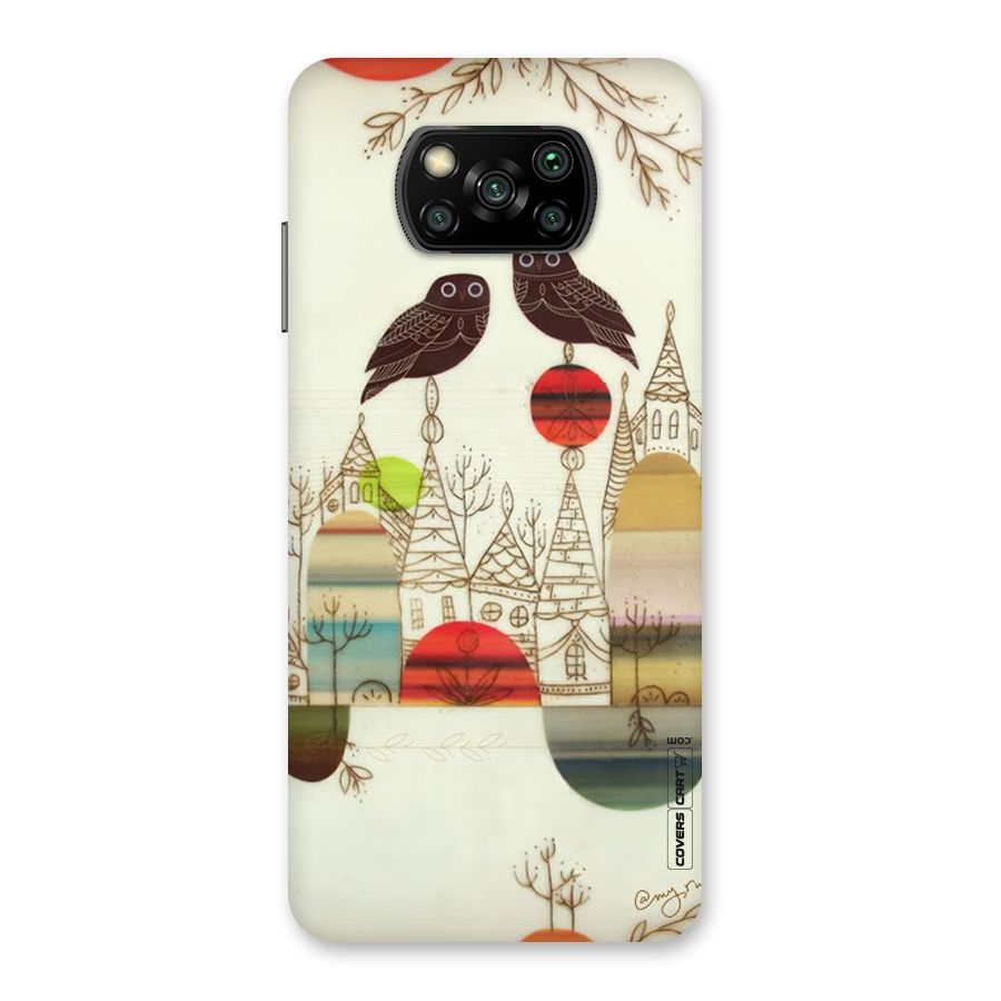 Owl Art Back Case for Poco X3