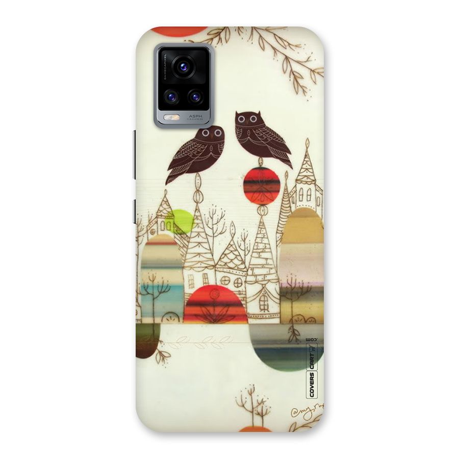 Owl Art Back Case for Vivo V20