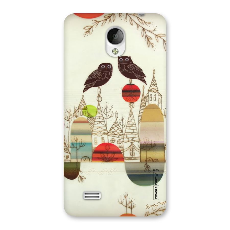Owl Art Back Case for Vivo Y21