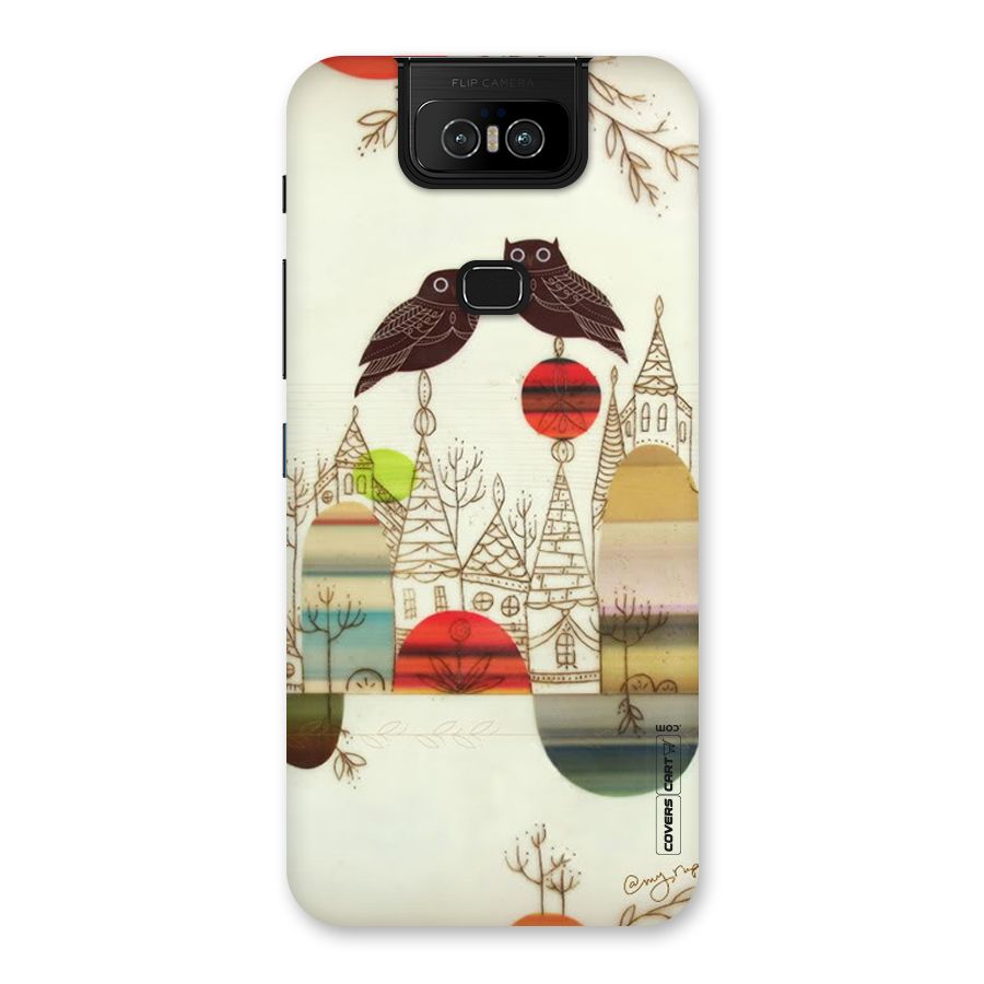 Owl Art Back Case for Zenfone 6z