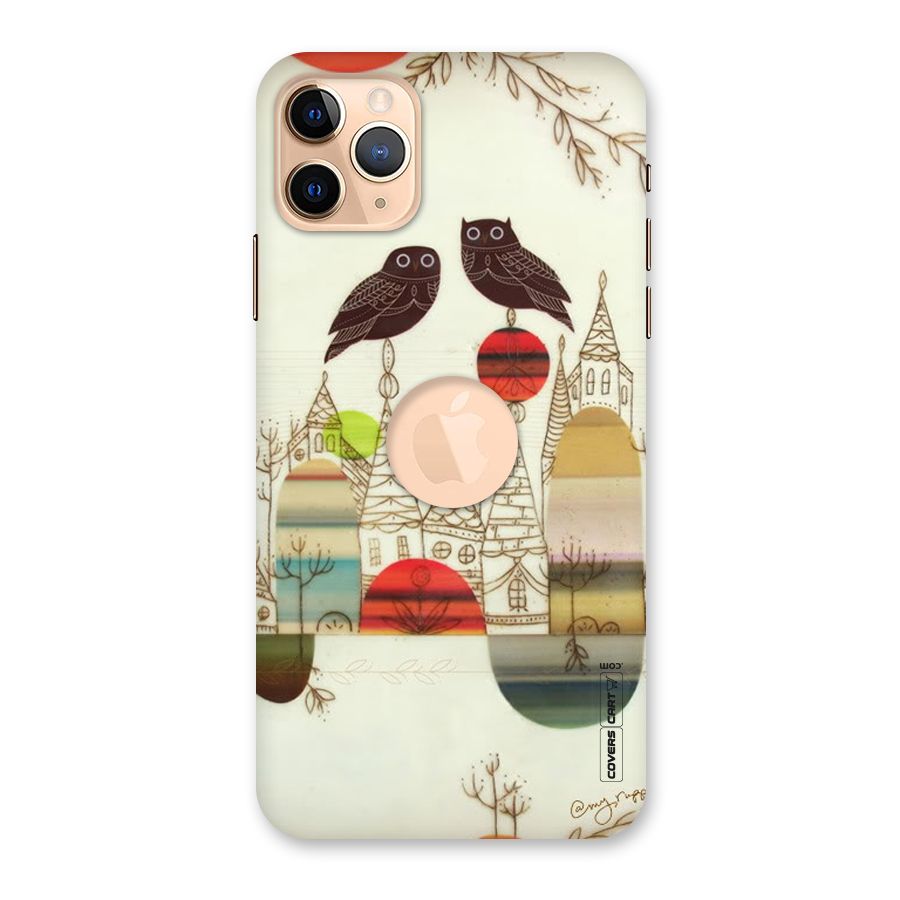 Owl Art Back Case for iPhone 11 Pro Max Logo Cut