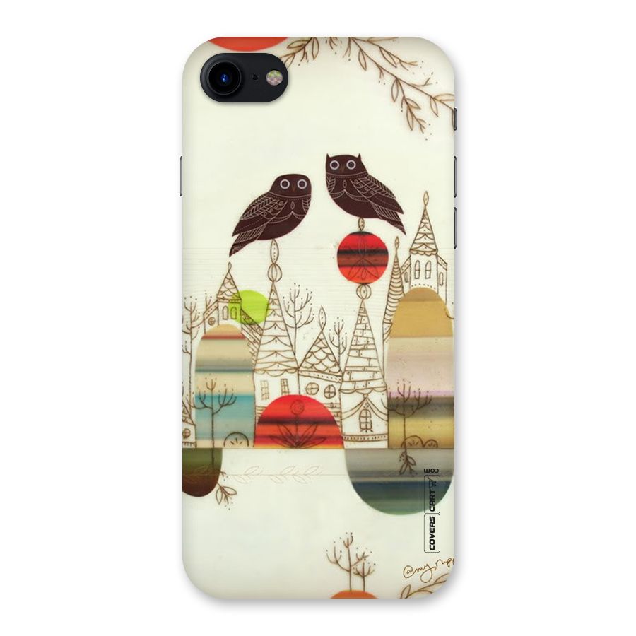 Owl Art Back Case for iPhone SE 2020