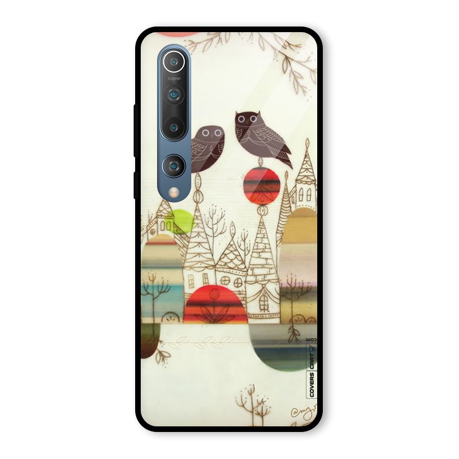 Owl Art Glass Back Case for Mi 10