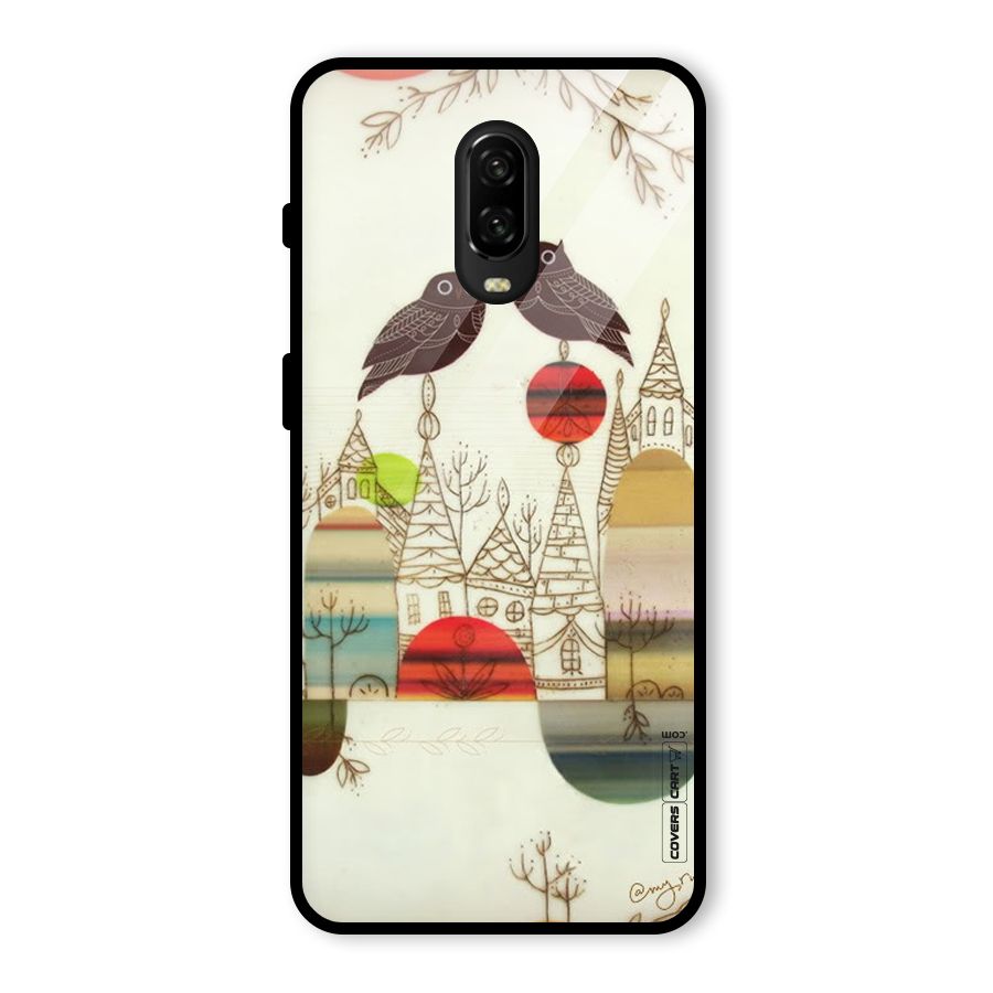 Owl Art Glass Back Case for OnePlus 6T
