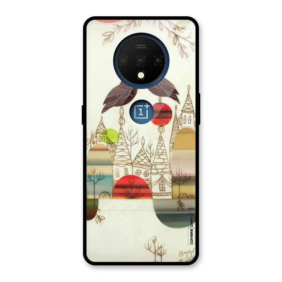 Owl Art Glass Back Case for OnePlus 7T