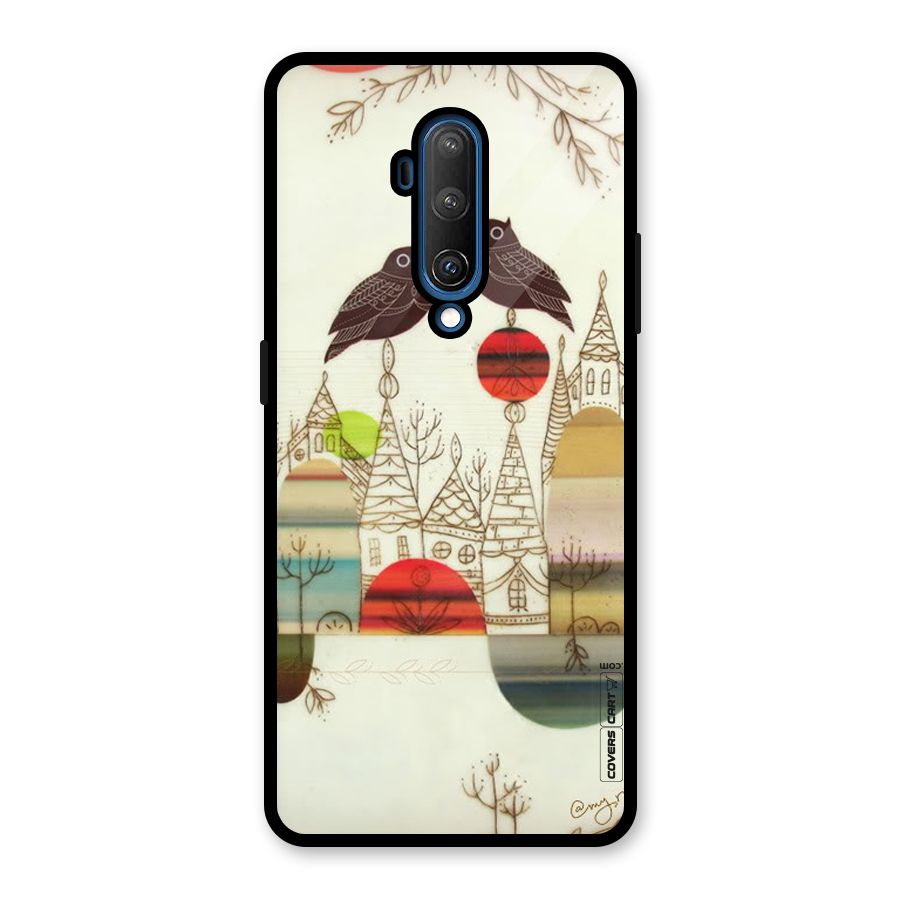 Owl Art Glass Back Case for OnePlus 7T Pro