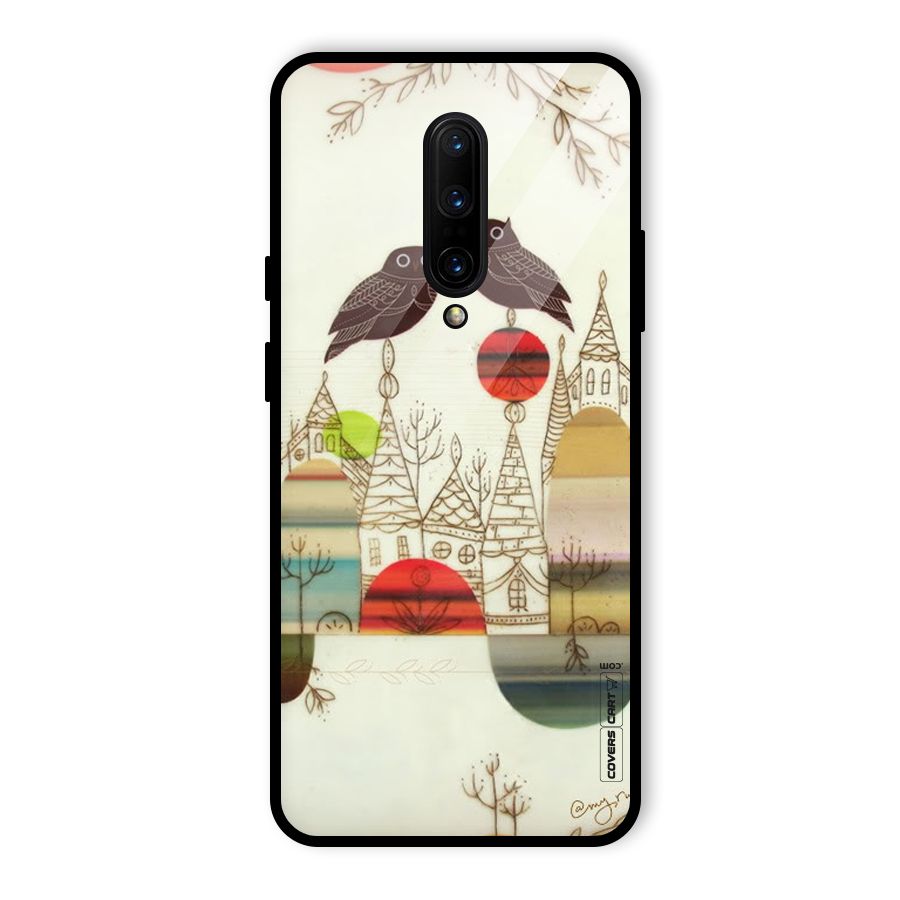Owl Art Glass Back Case for OnePlus 7 Pro