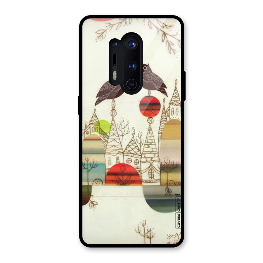 Owl Art Glass Back Case for OnePlus 8 Pro