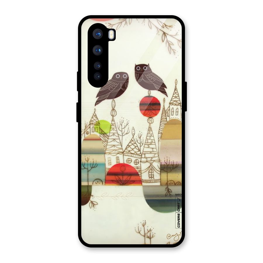 Owl Art Glass Back Case for OnePlus Nord