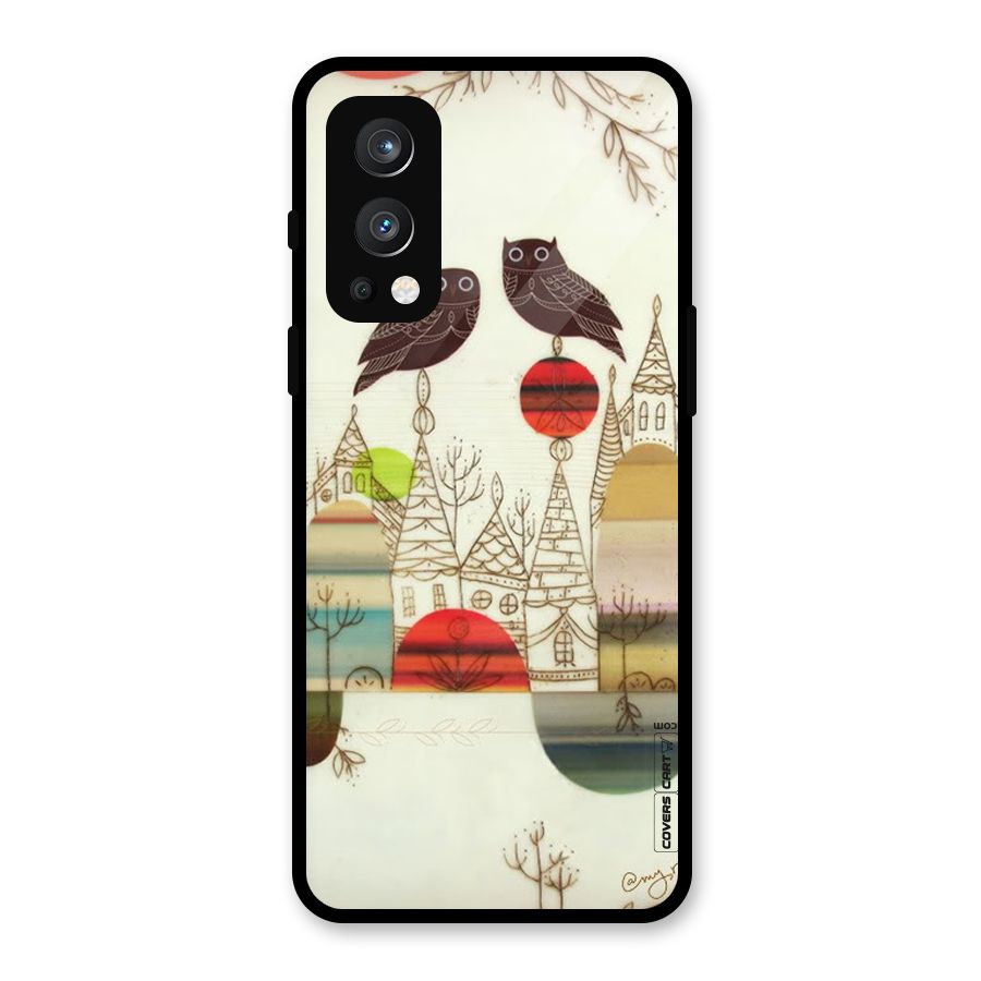 Owl Art Glass Back Case for OnePlus Nord 2 5G