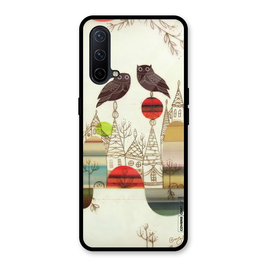 Owl Art Glass Back Case for OnePlus Nord CE 5G