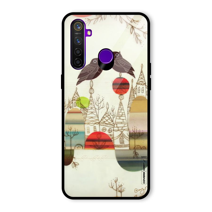 Owl Art Glass Back Case for Realme 5 Pro