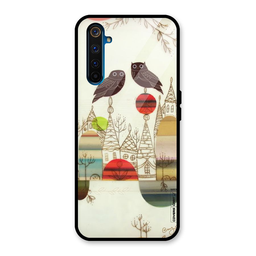 Owl Art Glass Back Case for Realme 6 Pro