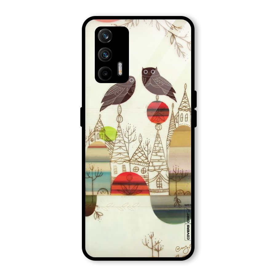 Owl Art Glass Back Case for Realme GT 5G