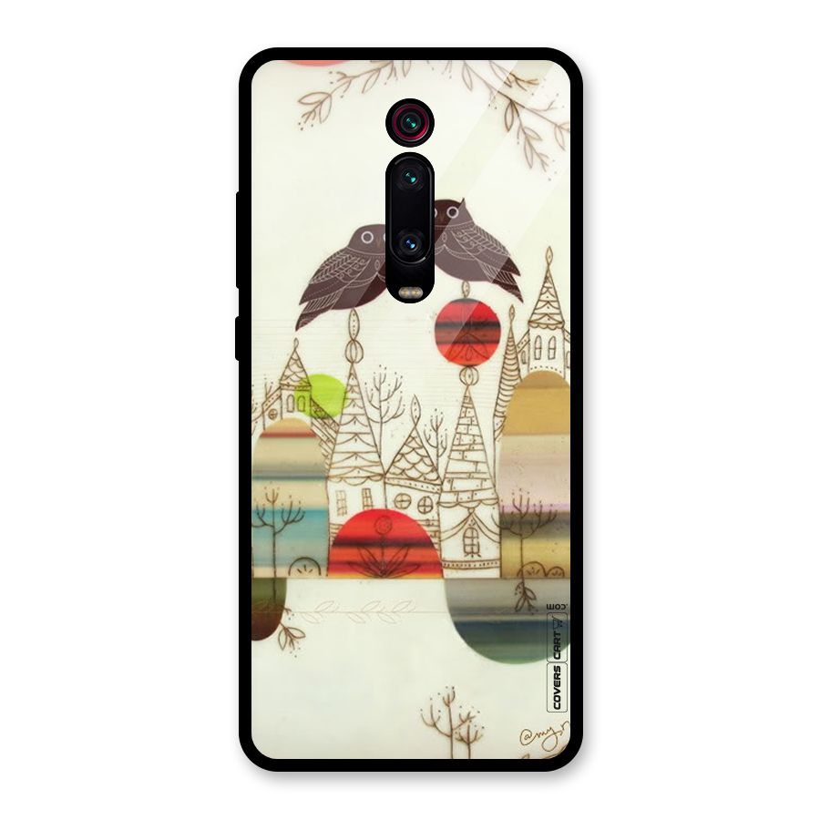 Owl Art Glass Back Case for Redmi K20 Pro