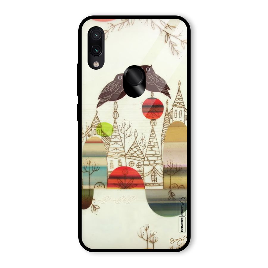 Owl Art Glass Back Case for Redmi Note 7 Pro