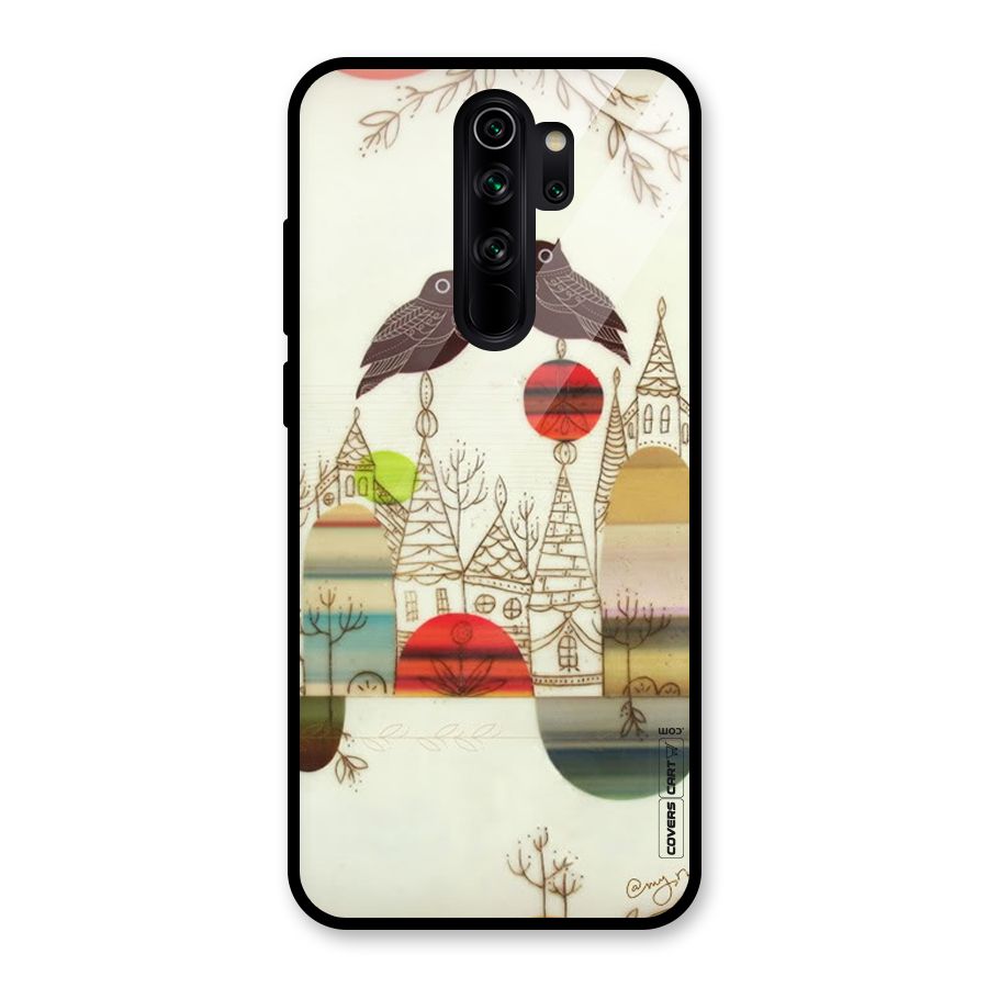 Owl Art Glass Back Case for Redmi Note 8 Pro