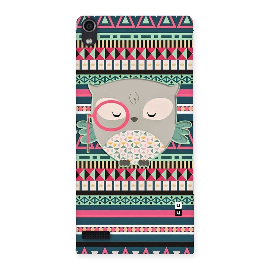 Owl Cute Pattern Back Case for Ascend P6