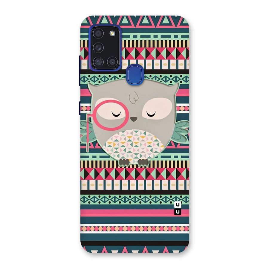 Owl Cute Pattern Back Case for Galaxy A21s