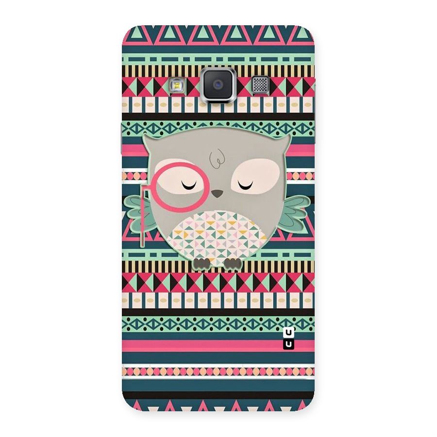 Owl Cute Pattern Back Case for Galaxy A3