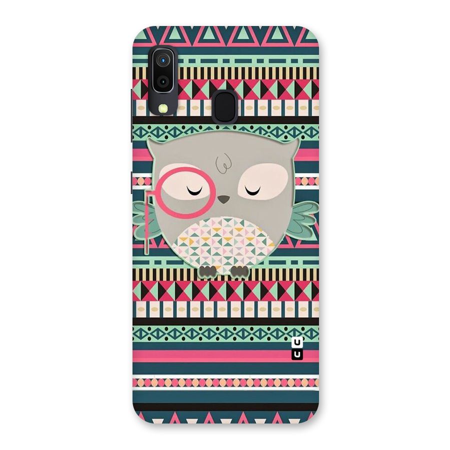Owl Cute Pattern Back Case for Galaxy A30