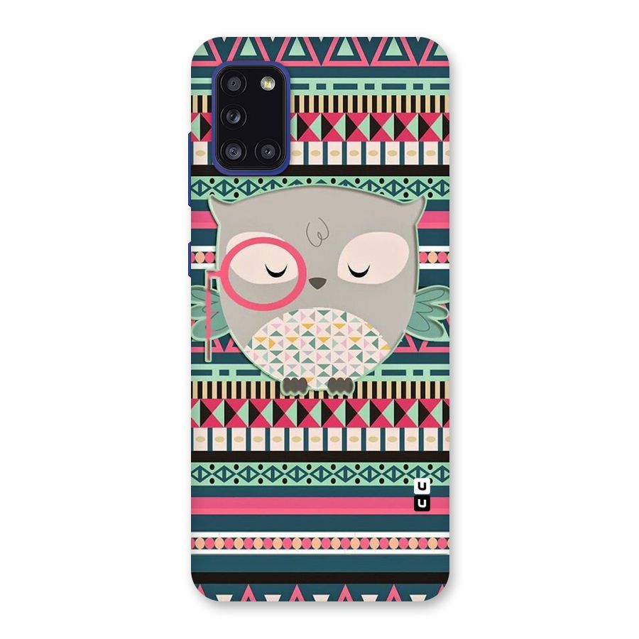 Owl Cute Pattern Back Case for Galaxy A31