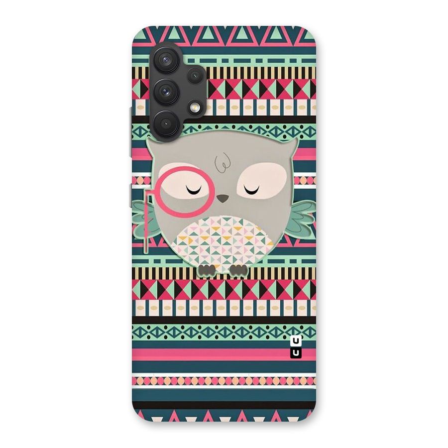 Owl Cute Pattern Back Case for Galaxy A32