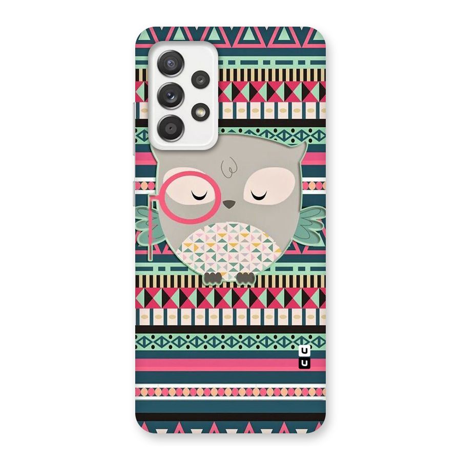 Owl Cute Pattern Back Case for Galaxy A52