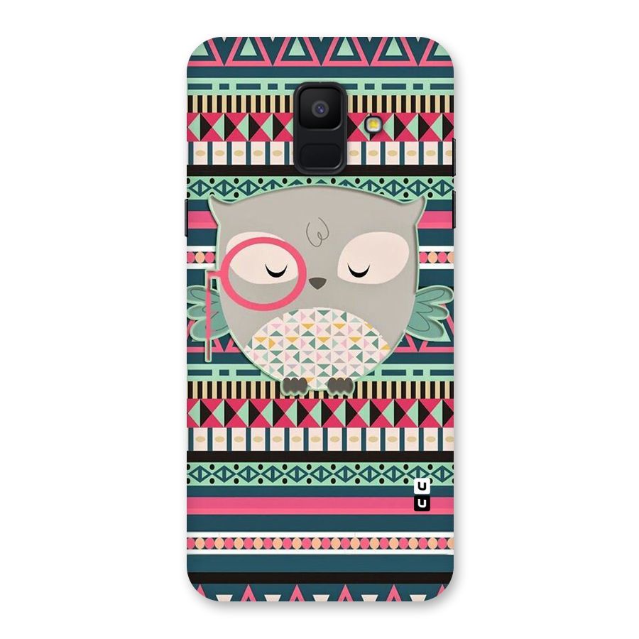 Owl Cute Pattern Back Case for Galaxy A6 (2018)