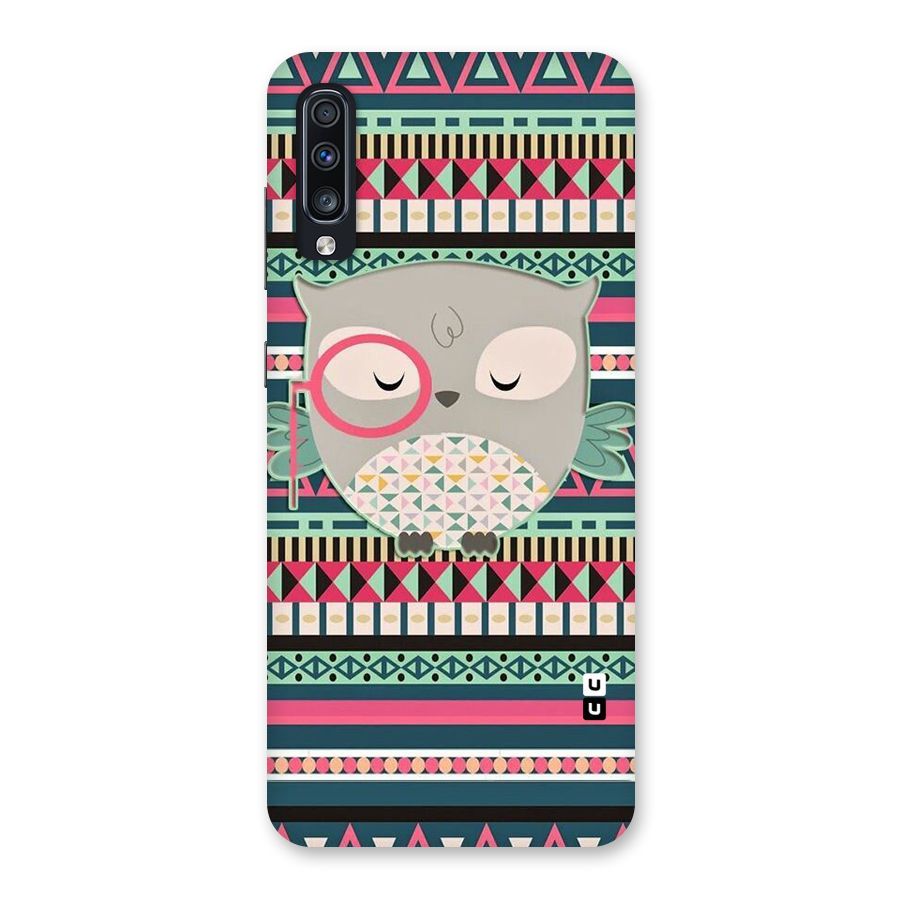 Owl Cute Pattern Back Case for Galaxy A70