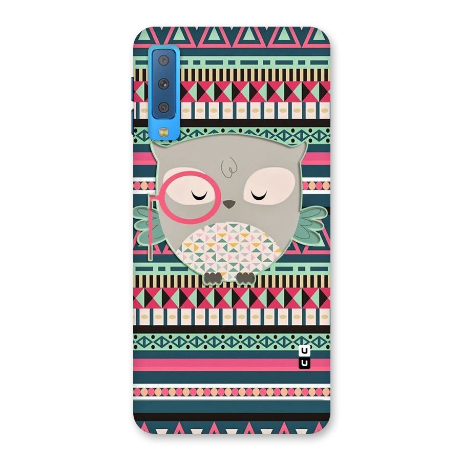 Owl Cute Pattern Back Case for Galaxy A7 (2018)