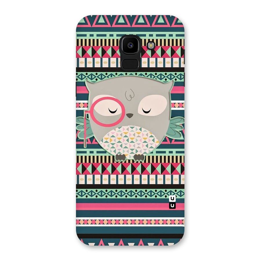 Owl Cute Pattern Back Case for Galaxy J6