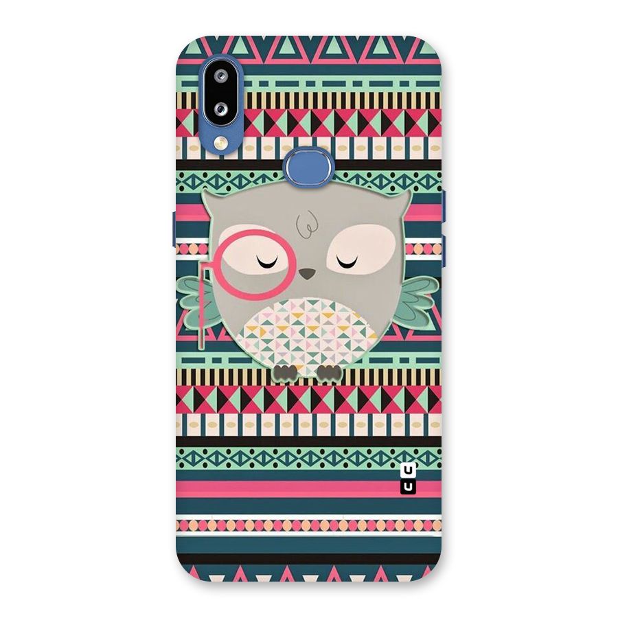 Owl Cute Pattern Back Case for Galaxy M01s