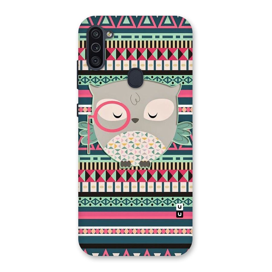 Owl Cute Pattern Back Case for Galaxy M11