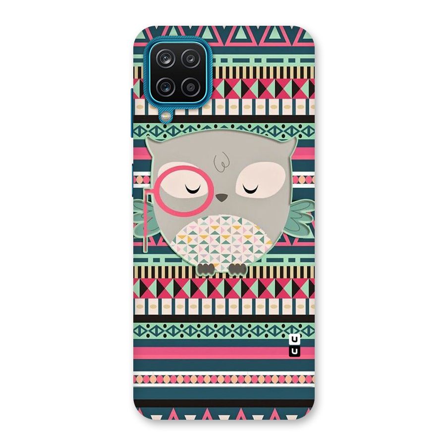 Owl Cute Pattern Back Case for Galaxy M12