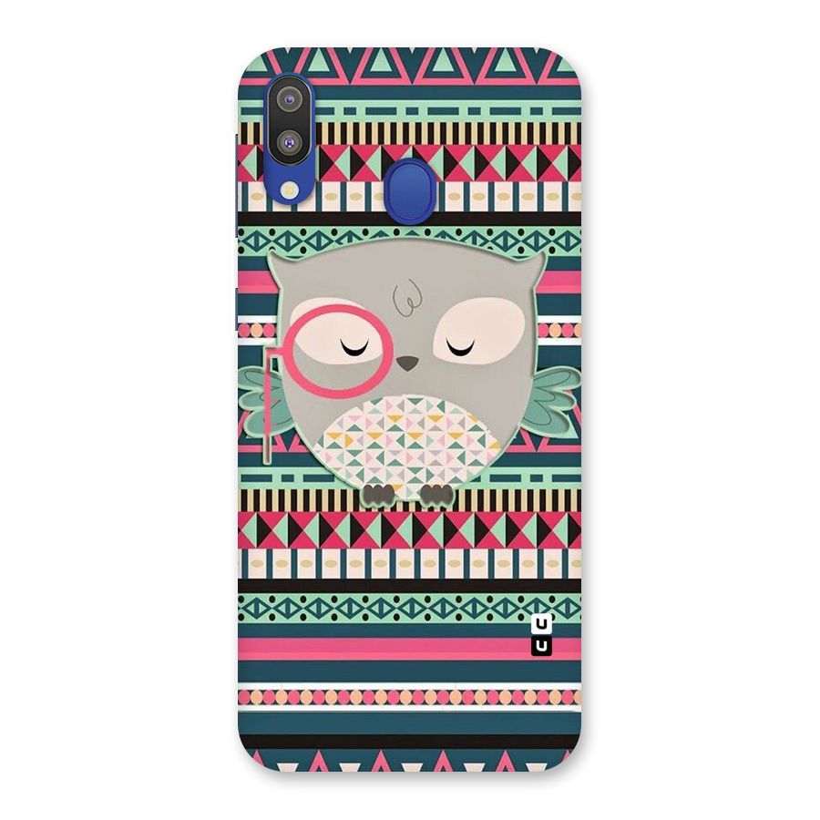 Owl Cute Pattern Back Case for Galaxy M20