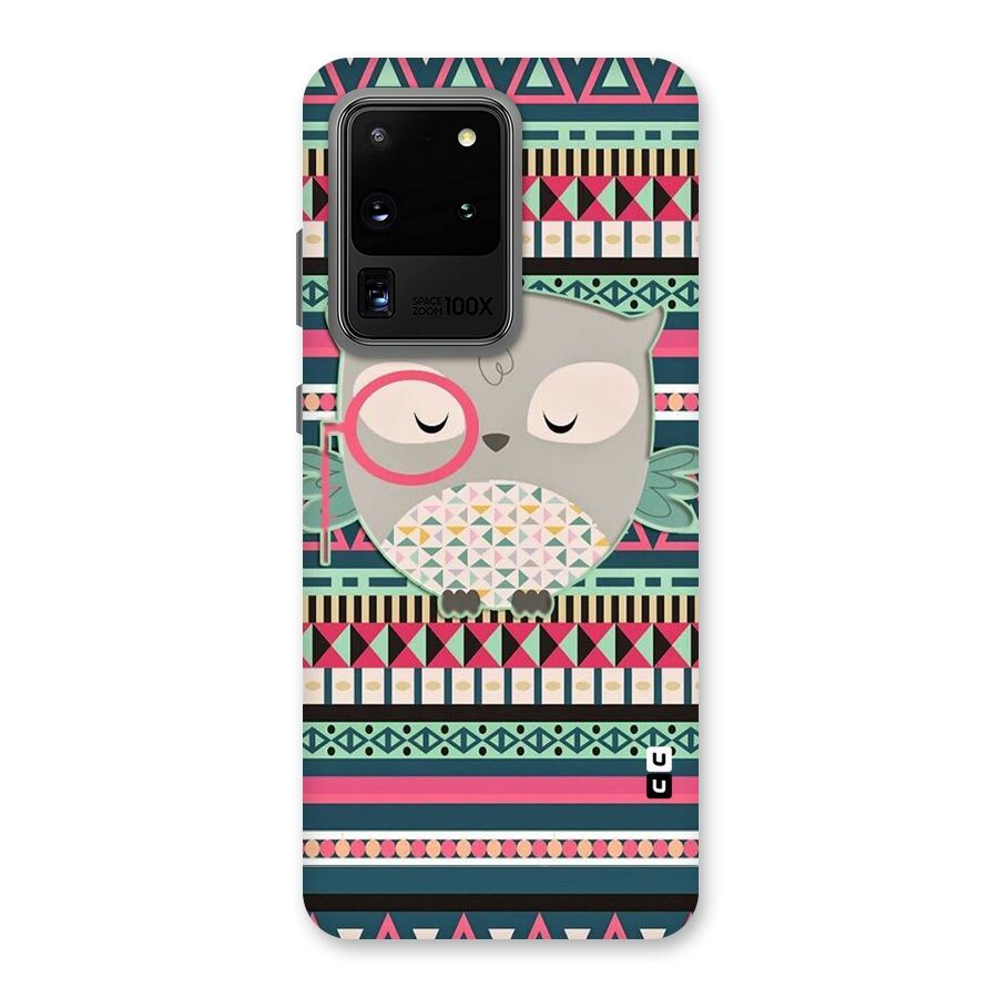 Owl Cute Pattern Back Case for Galaxy S20 Ultra