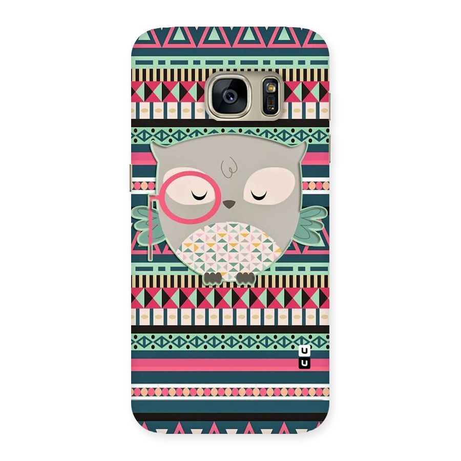 Owl Cute Pattern Back Case for Galaxy S7
