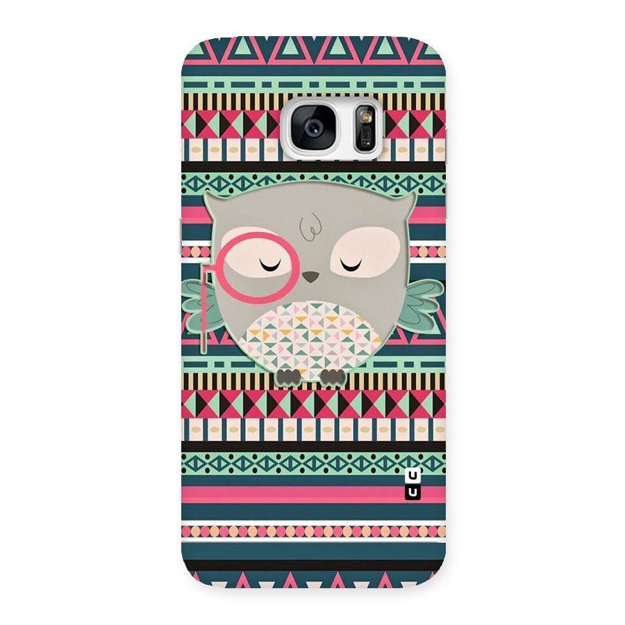 Owl Cute Pattern Back Case for Galaxy S7 Edge