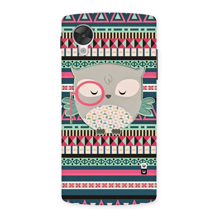 Owl Cute Pattern Back Case for Google Nexsus 5