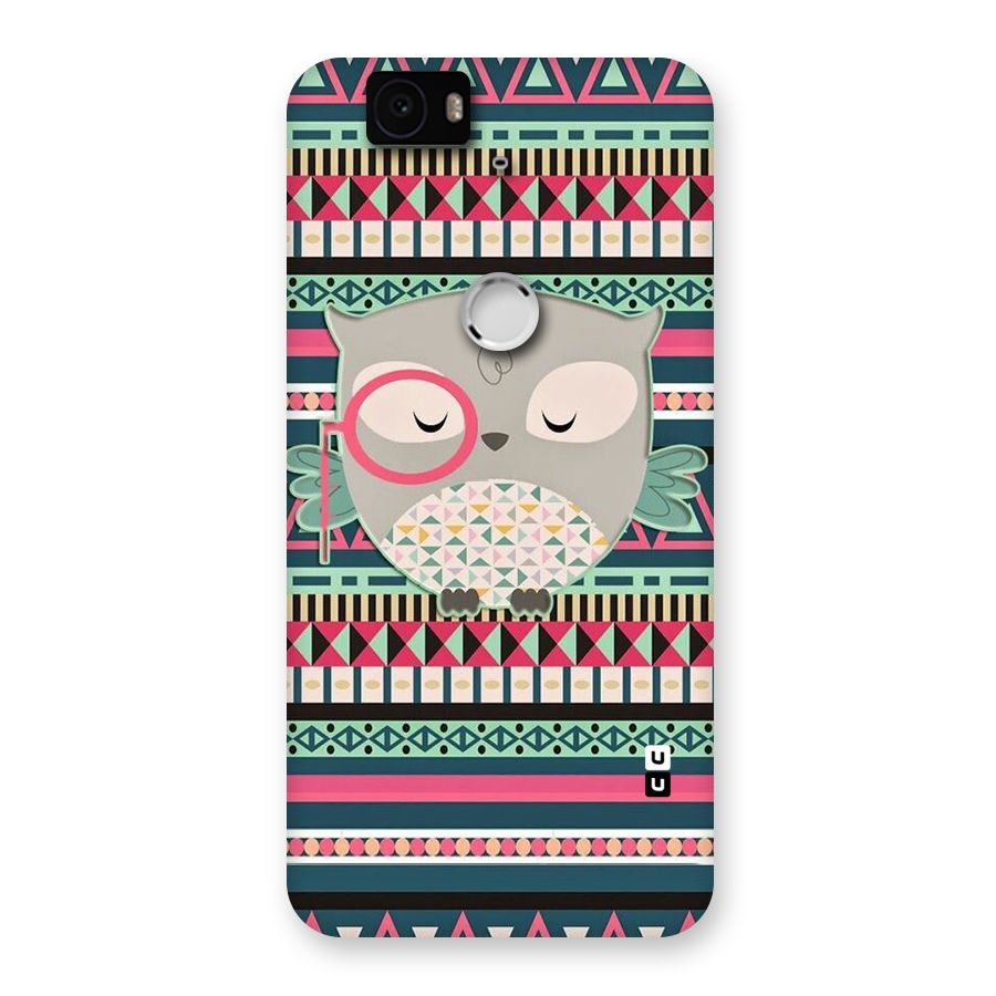 Owl Cute Pattern Back Case for Google Nexus-6P