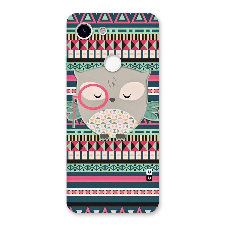 Owl Cute Pattern Back Case for Google Pixel 3