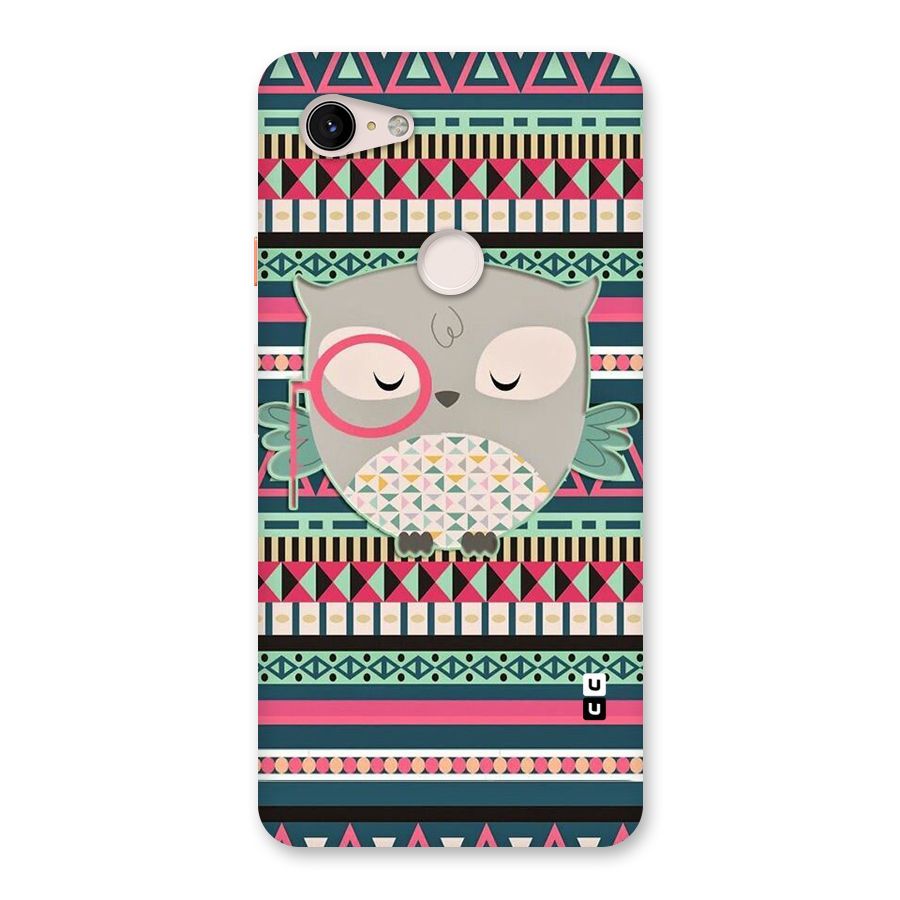 Owl Cute Pattern Back Case for Google Pixel 3 XL