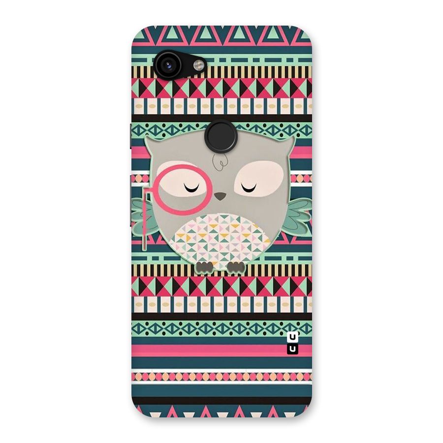 Owl Cute Pattern Back Case for Google Pixel 3a