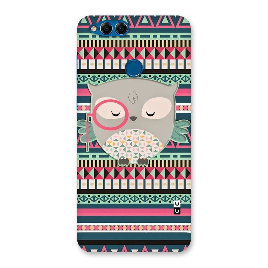 Owl Cute Pattern Back Case for Honor 7X